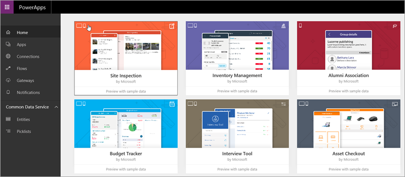 powerapps_tipi di app_metisoft